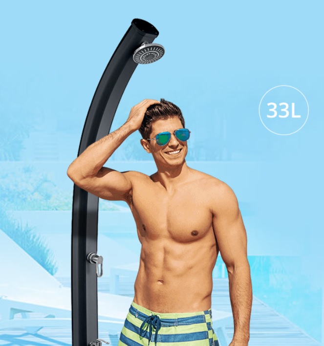 Luxusní solární sprcha pevná Formidra Jolly 33 inox